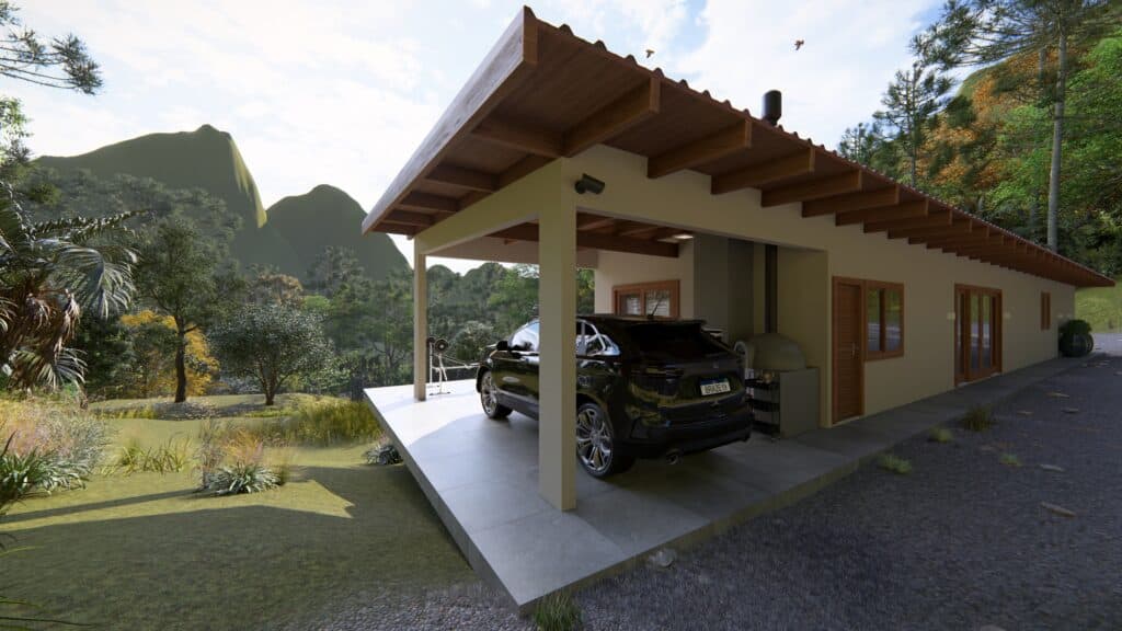 Casa de Campo Alfredo Wagner - vista externa 2