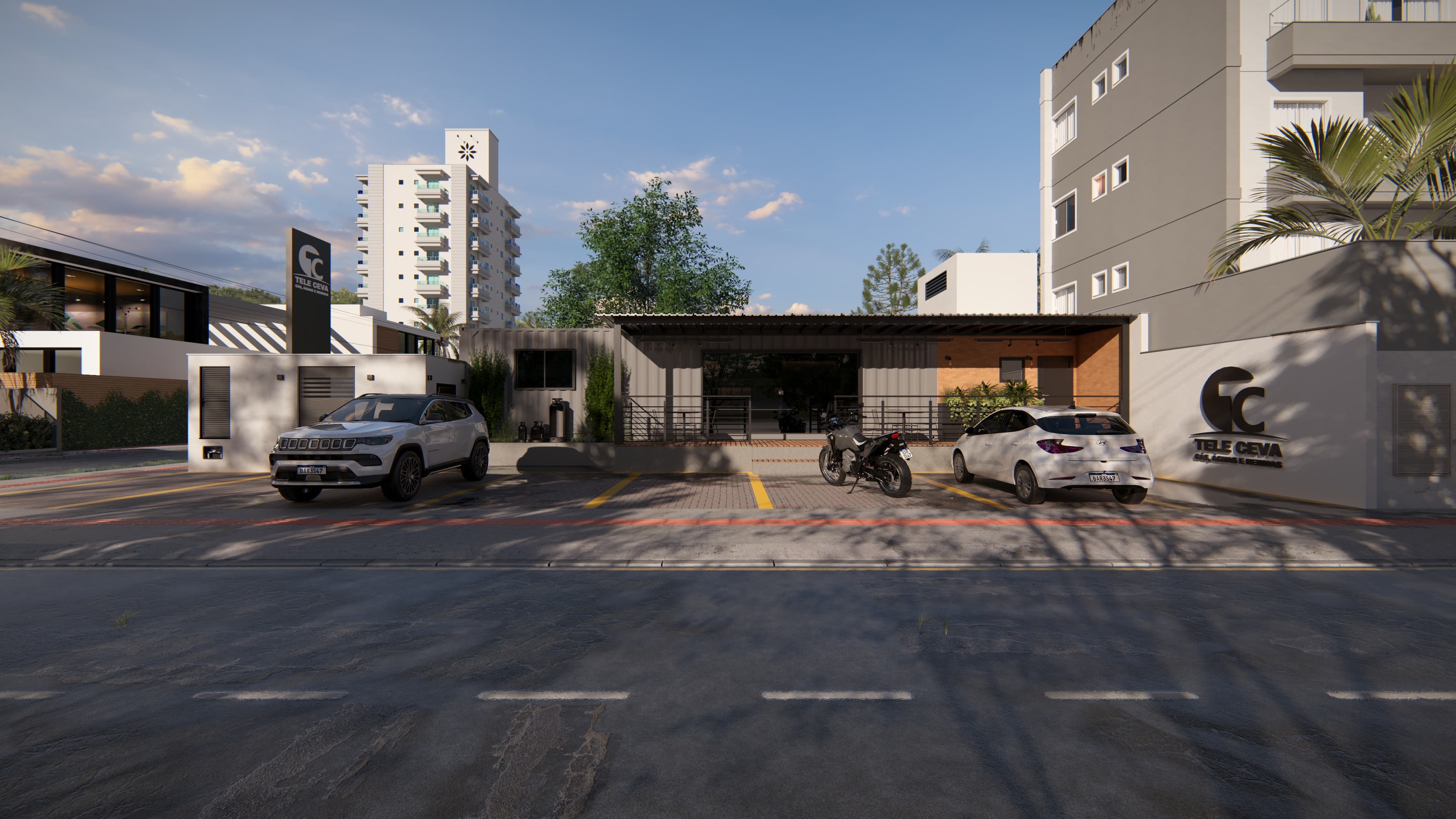 Tela Ceva – detalhe arquitetônico 1