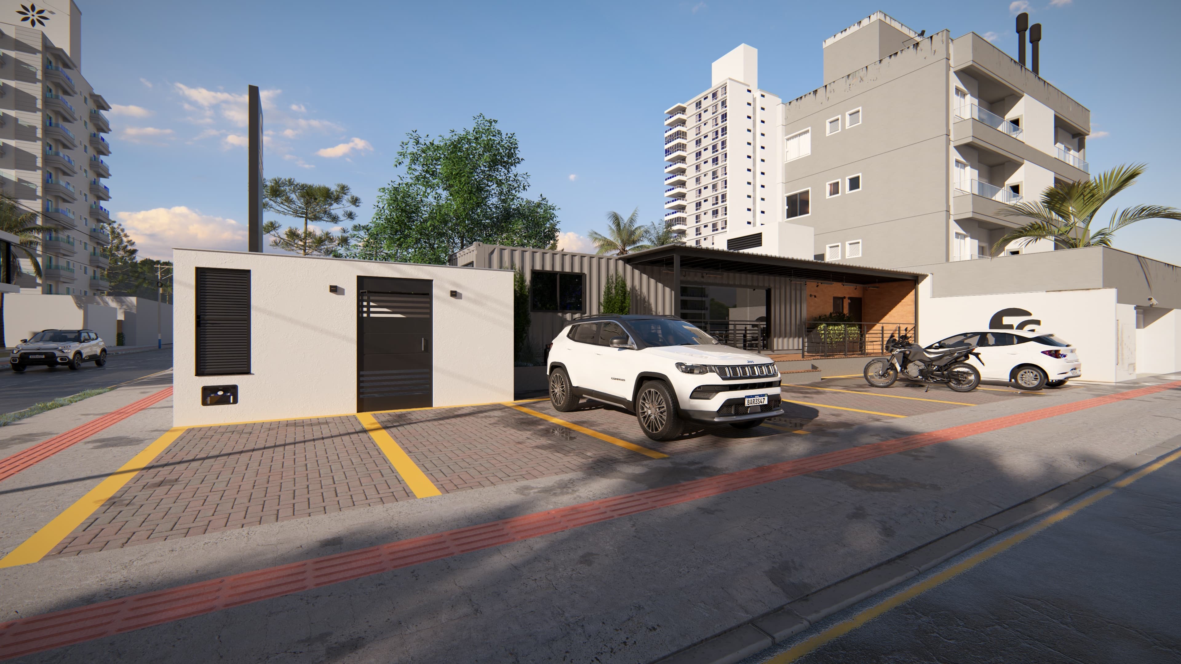 Tela Ceva – detalhe arquitetônico 2